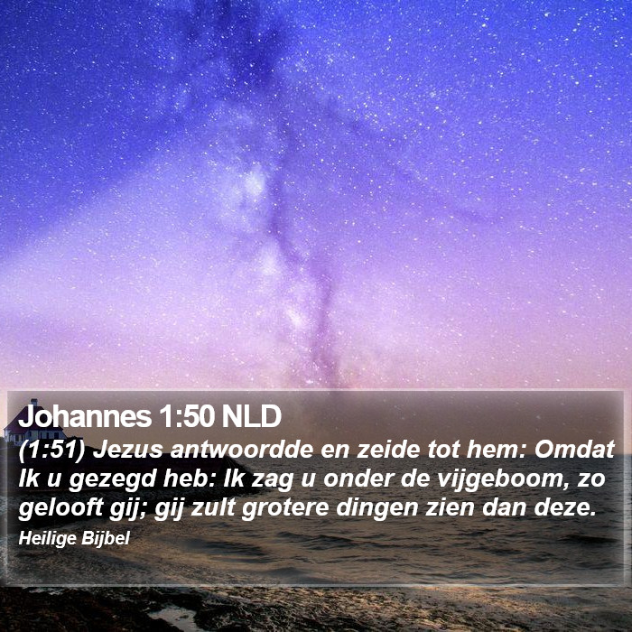 Johannes 1:50 NLD Bible Study