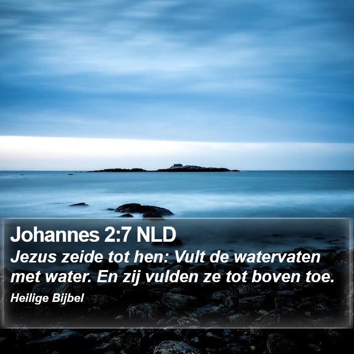 Johannes 2:7 NLD Bible Study