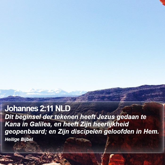 Johannes 2:11 NLD Bible Study