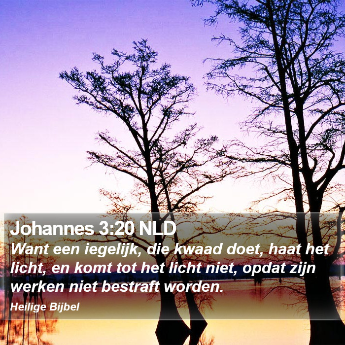 Johannes 3:20 NLD Bible Study