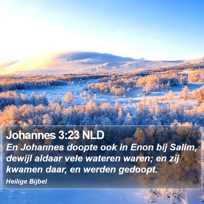 Johannes 3:23 NLD Bible Study