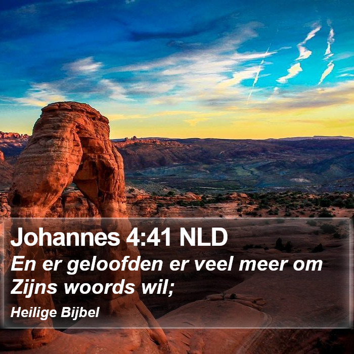 Johannes 4:41 NLD Bible Study