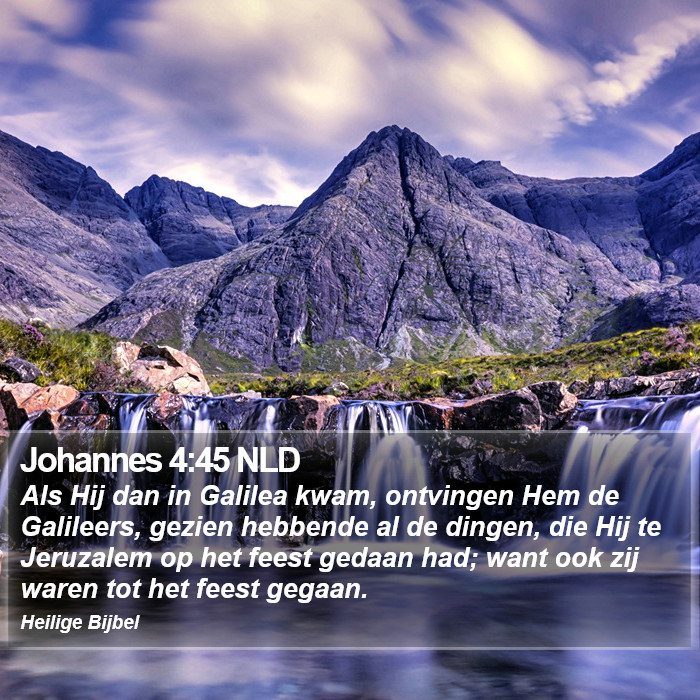 Johannes 4:45 NLD Bible Study