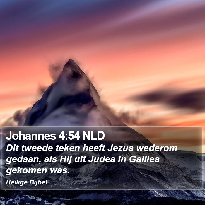 Johannes 4:54 NLD Bible Study