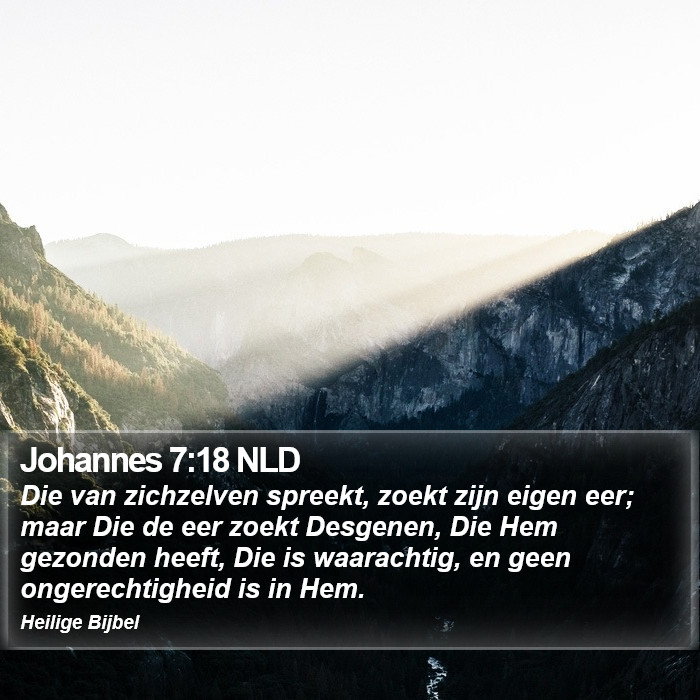 Johannes 7:18 NLD Bible Study