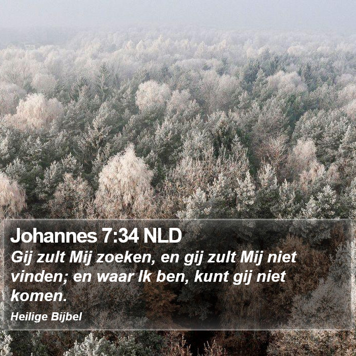 Johannes 7:34 NLD Bible Study