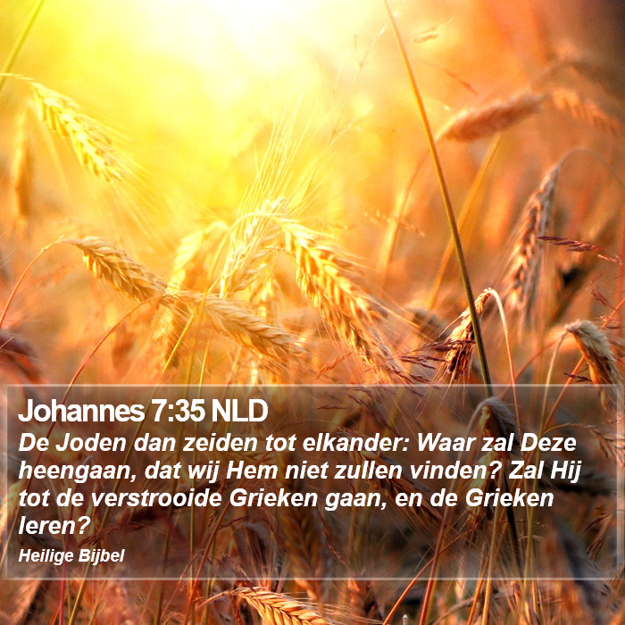 Johannes 7:35 NLD Bible Study