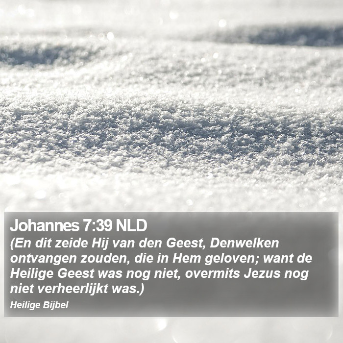 Johannes 7:39 NLD Bible Study