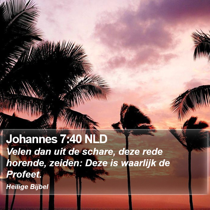 Johannes 7:40 NLD Bible Study