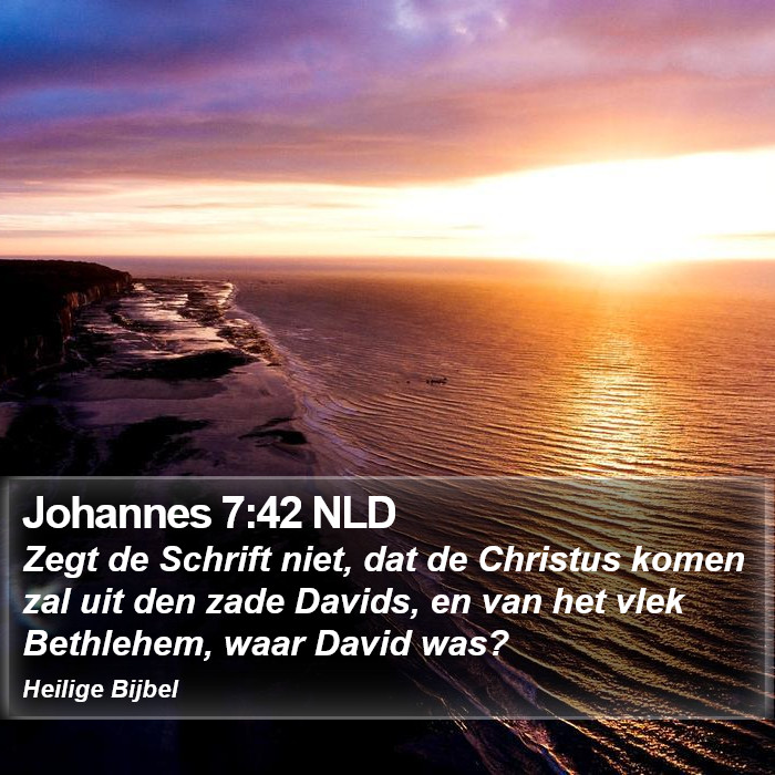 Johannes 7:42 NLD Bible Study