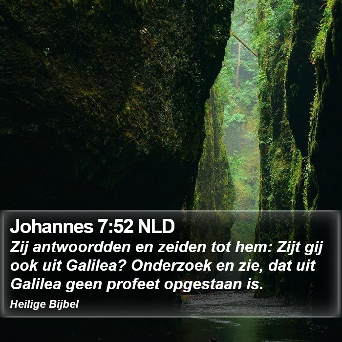 Johannes 7:52 NLD Bible Study