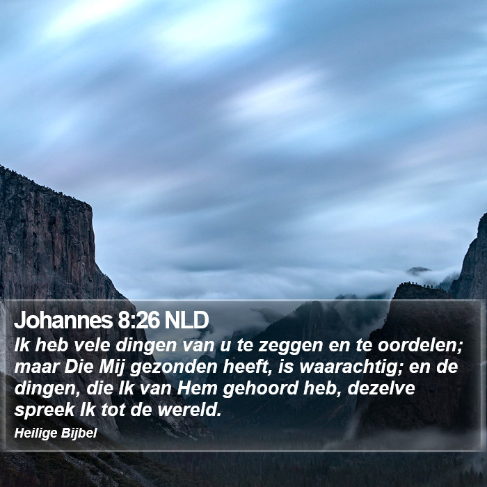 Johannes 8:26 NLD Bible Study