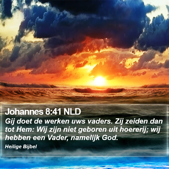 Johannes 8:41 NLD Bible Study