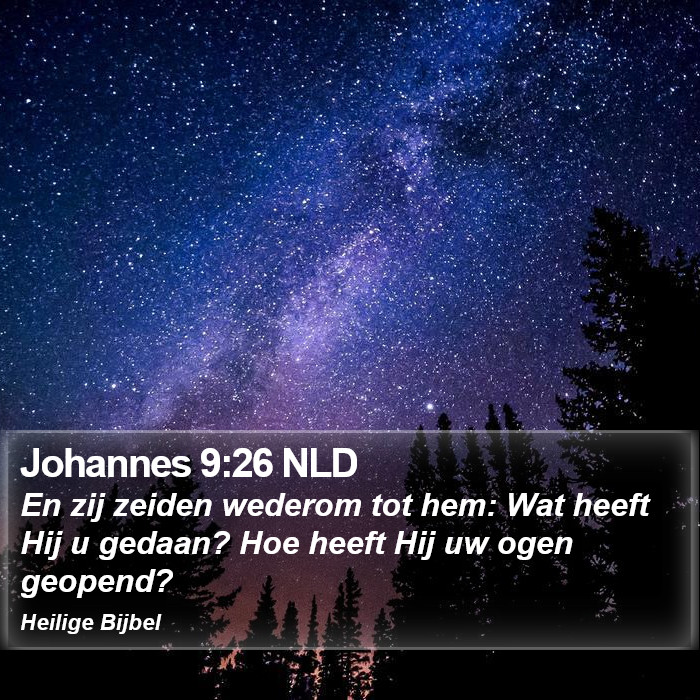 Johannes 9:26 NLD Bible Study