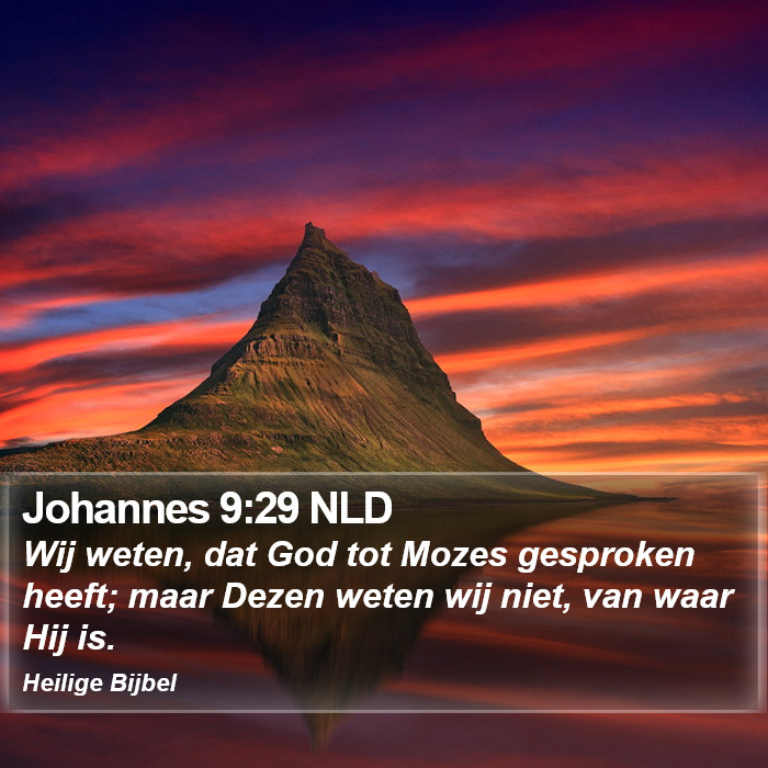 Johannes 9:29 NLD Bible Study