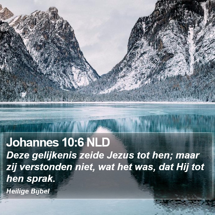 Johannes 10:6 NLD Bible Study