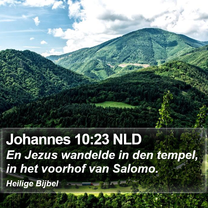 Johannes 10:23 NLD Bible Study