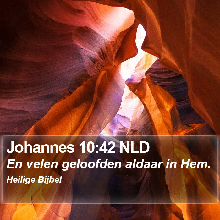 Johannes 10:42 NLD Bible Study