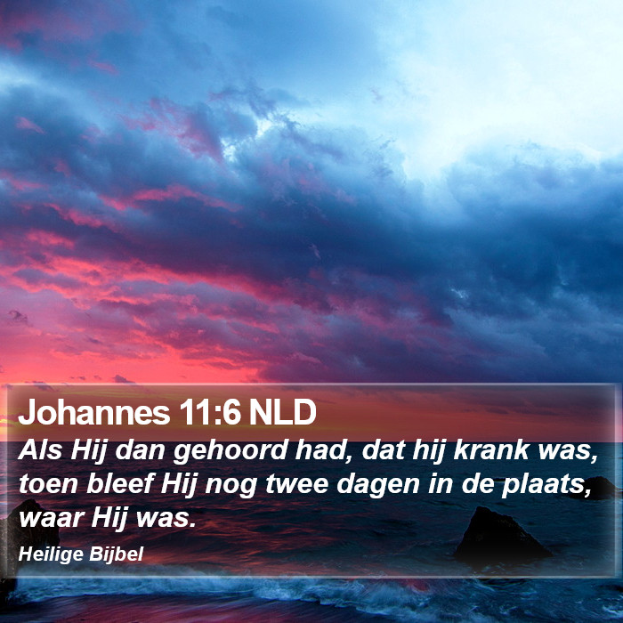 Johannes 11:6 NLD Bible Study