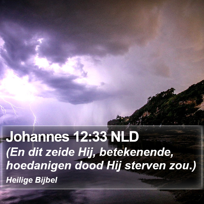 Johannes 12:33 NLD Bible Study