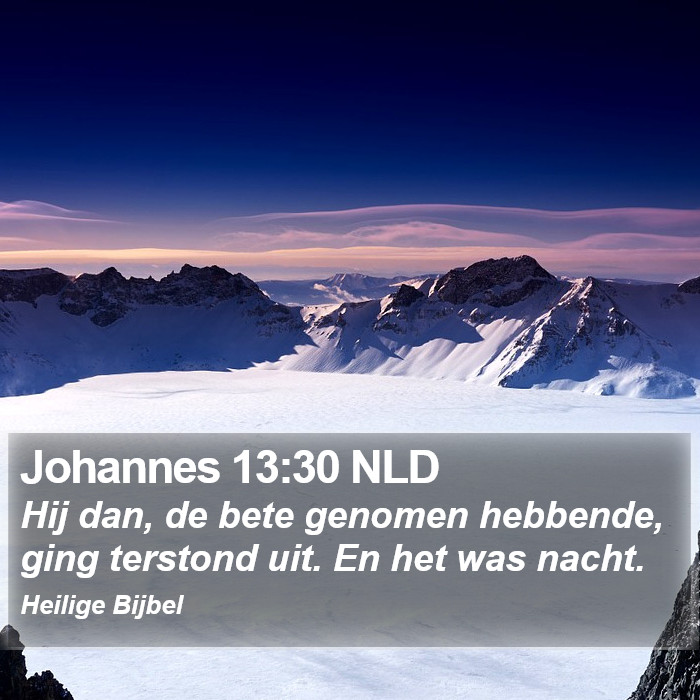 Johannes 13:30 NLD Bible Study