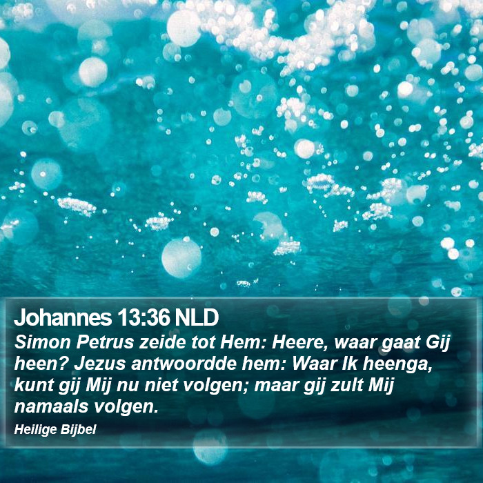 Johannes 13:36 NLD Bible Study