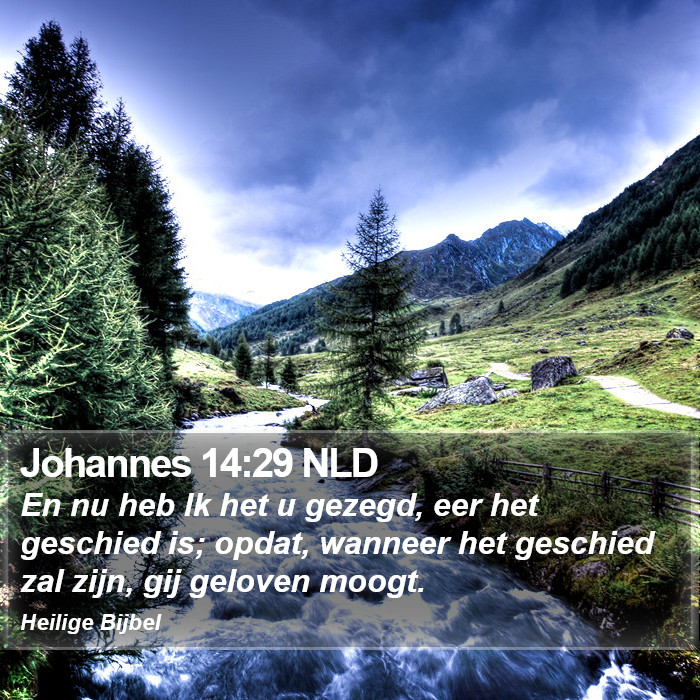 Johannes 14:29 NLD Bible Study