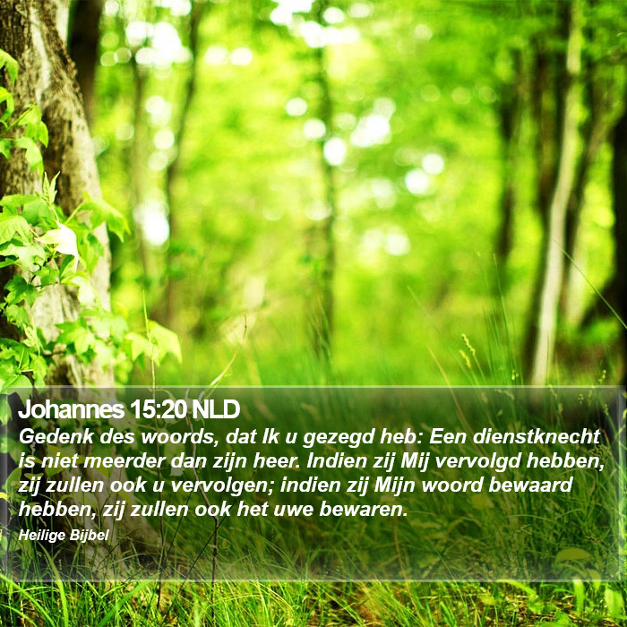 Johannes 15:20 NLD Bible Study