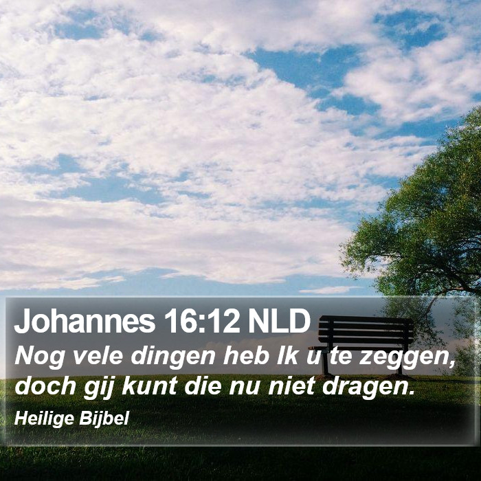 Johannes 16:12 NLD Bible Study