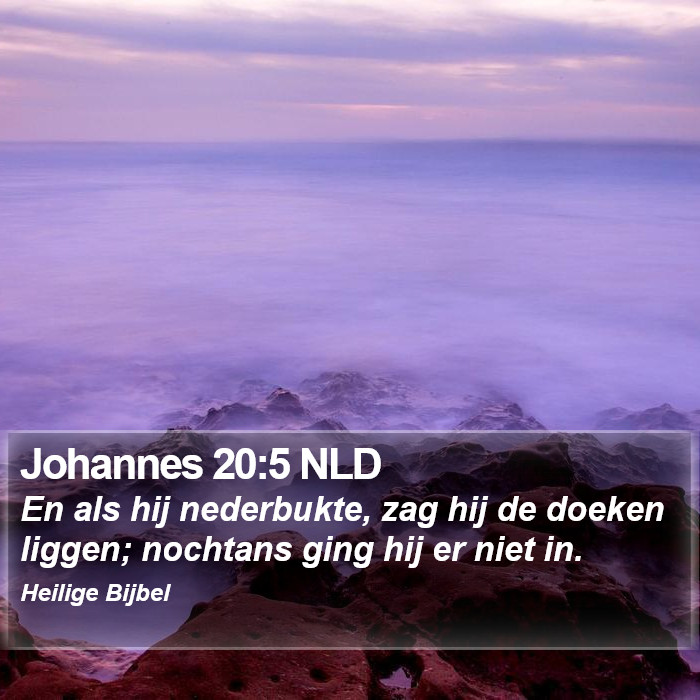 Johannes 20:5 NLD Bible Study