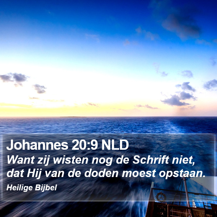 Johannes 20:9 NLD Bible Study