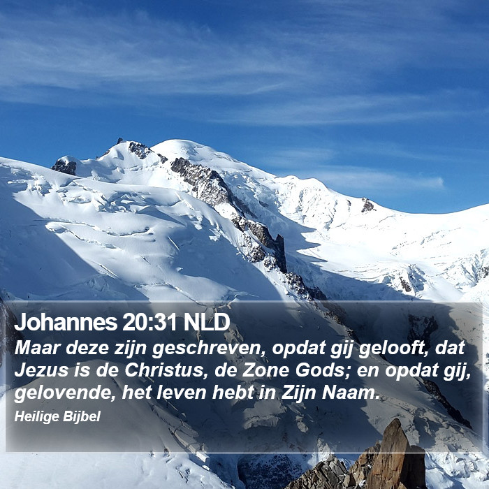 Johannes 20:31 NLD Bible Study