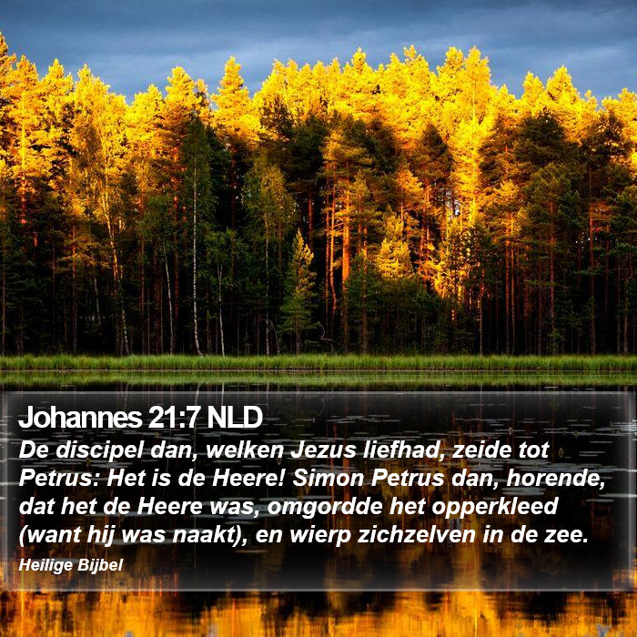 Johannes 21:7 NLD Bible Study