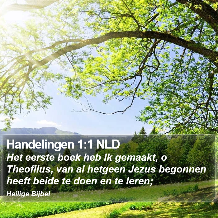 Handelingen 1:1 NLD Bible Study