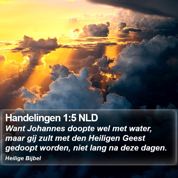 Handelingen 1:5 NLD Bible Study