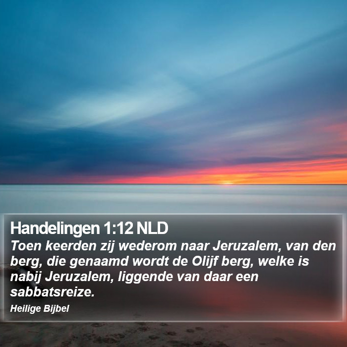 Handelingen 1:12 NLD Bible Study