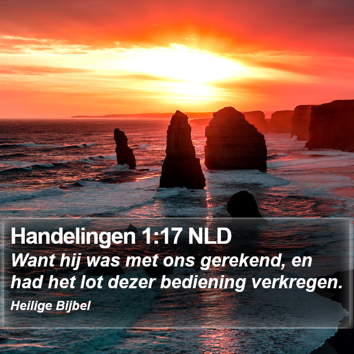 Handelingen 1:17 NLD Bible Study