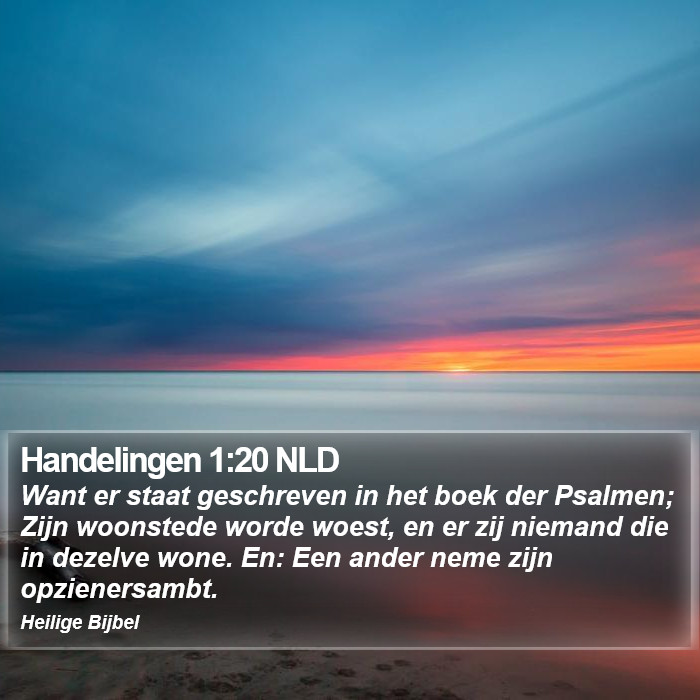 Handelingen 1:20 NLD Bible Study