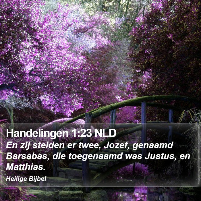 Handelingen 1:23 NLD Bible Study