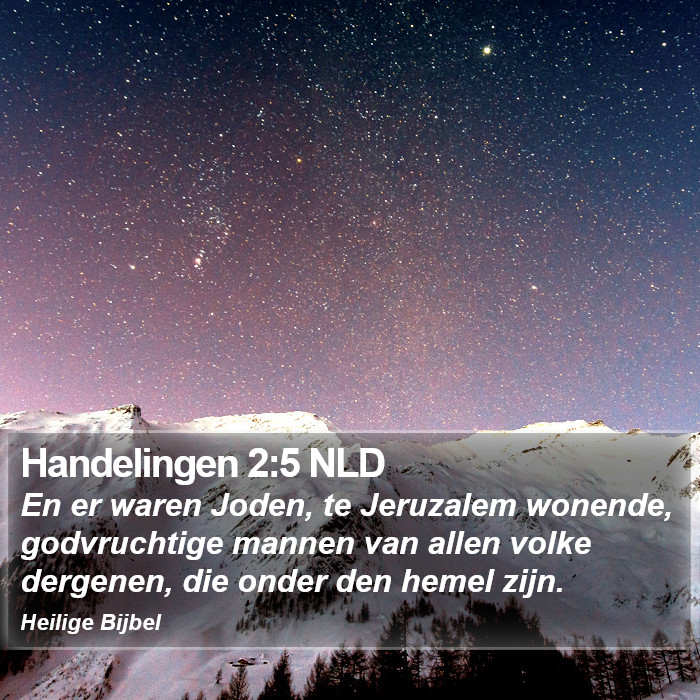 Handelingen 2:5 NLD Bible Study
