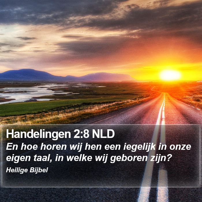 Handelingen 2:8 NLD Bible Study