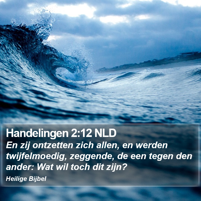 Handelingen 2:12 NLD Bible Study