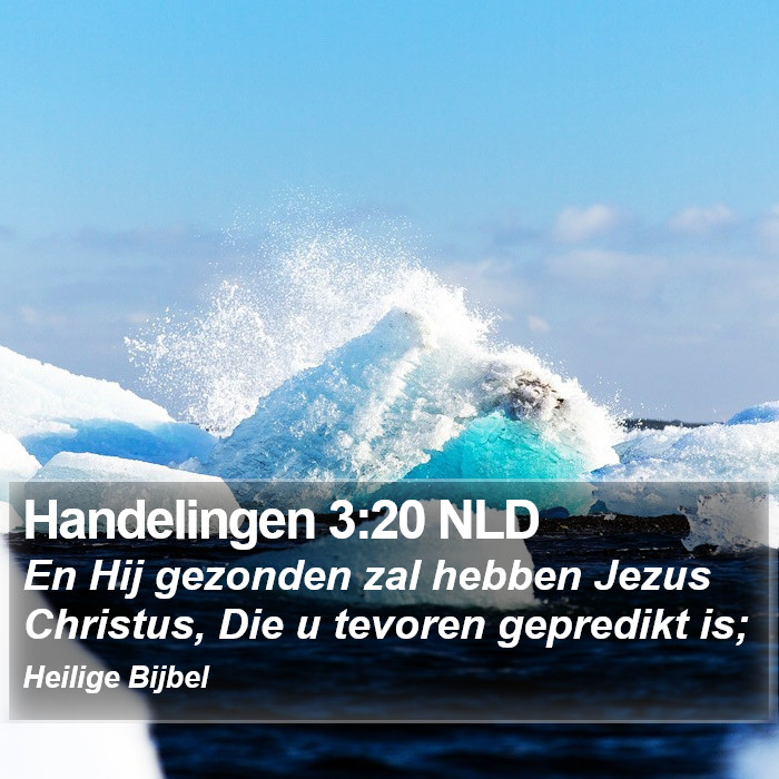 Handelingen 3:20 NLD Bible Study