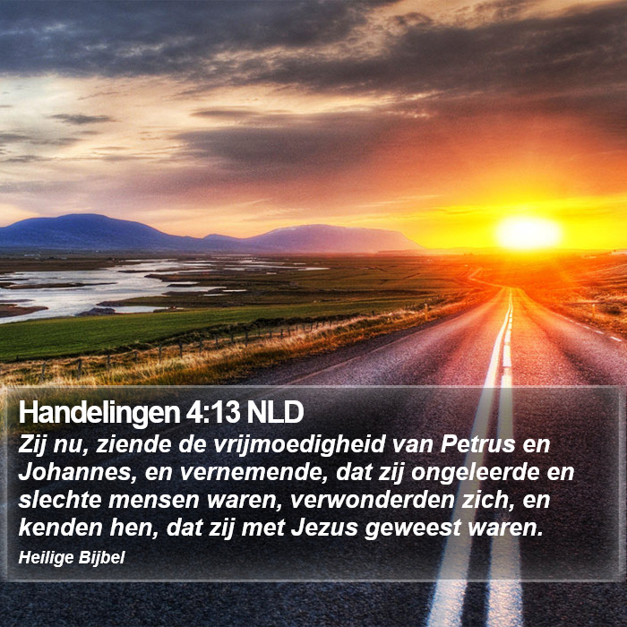 Handelingen 4:13 NLD Bible Study