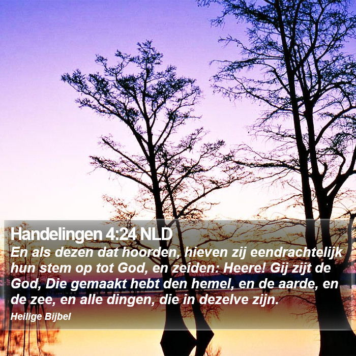 Handelingen 4:24 NLD Bible Study