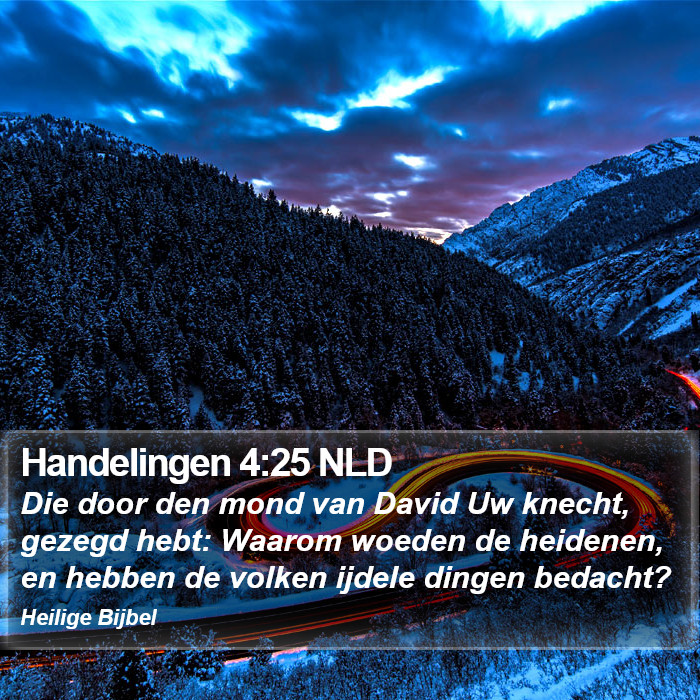 Handelingen 4:25 NLD Bible Study