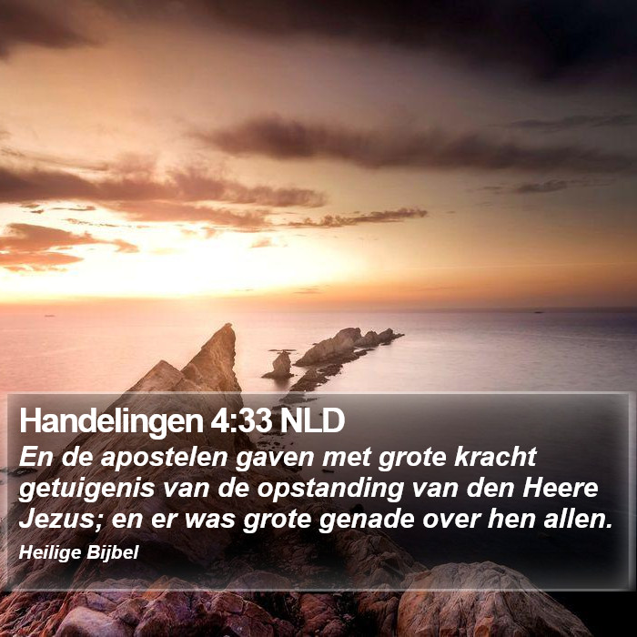 Handelingen 4:33 NLD Bible Study