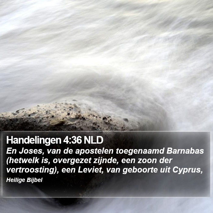 Handelingen 4:36 NLD Bible Study