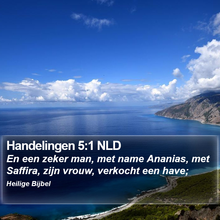 Handelingen 5:1 NLD Bible Study