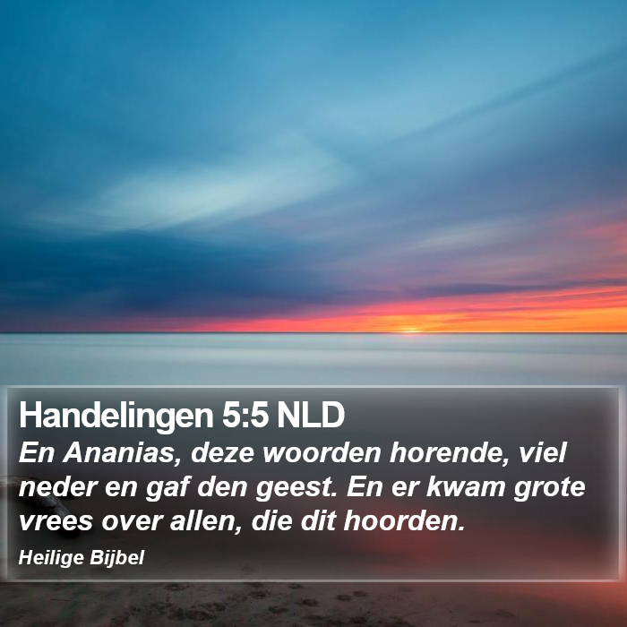 Handelingen 5:5 NLD Bible Study